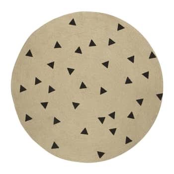 Jutový koberec Triangles Ø 100 cm